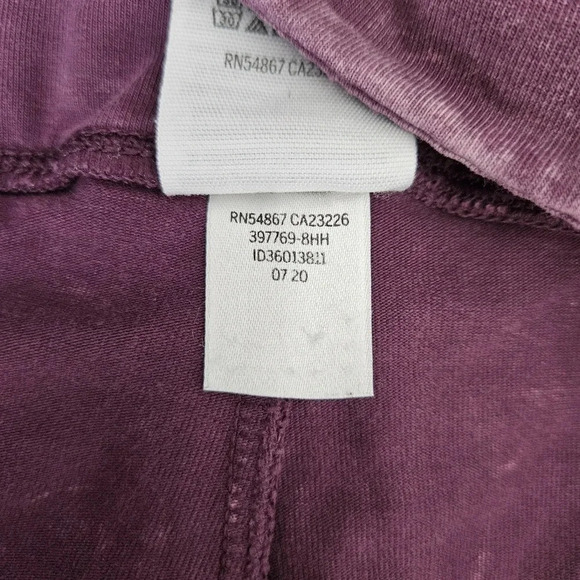 Victorias Secret PINK Leggings Orchid Maroon Mid Rise Pull On Pants - Picture 6 of 6